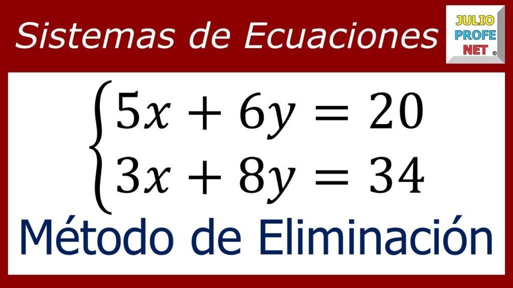 Sistemas de Ecuaciones Procedimientos de resolución Matematicas sistemas de ecuaciones