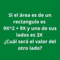 3 ejercicios de una figura rectangulo