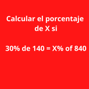 como calcular porcentaje