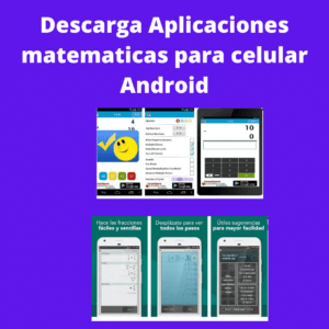 Aplicaciones matematicas para celular Android