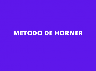 METODO DE HORNER
