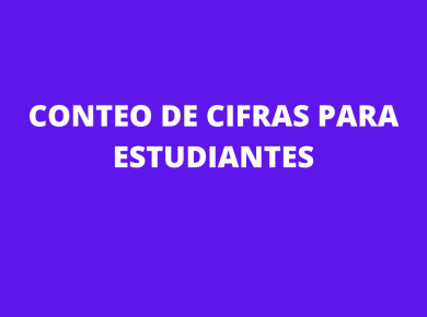 CONTEO DE CIFRAS PARA ESTUDIANTES
